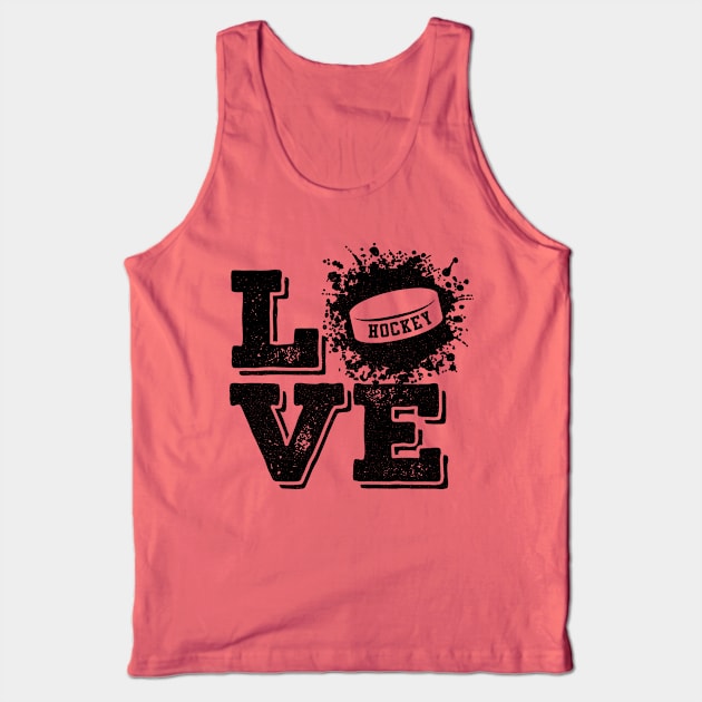 Love Hockey - Hockey Gift Tee Tank Top by Horskarr